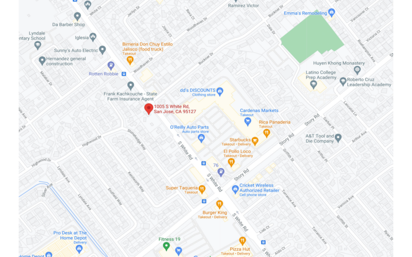 1005 S WHITE RD.  SAN JOSE, CA 95127